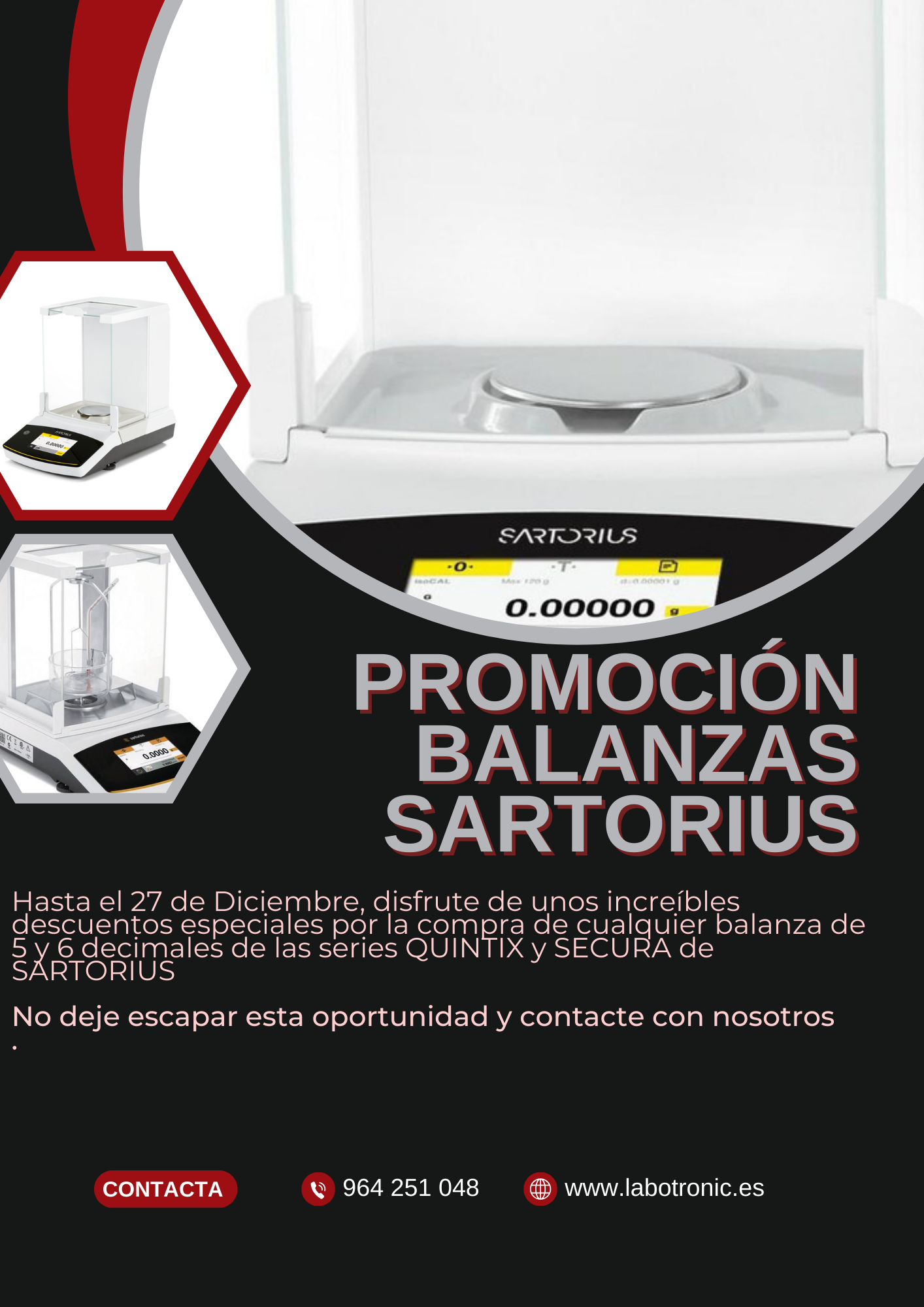 PROMOCIÓN SARTORIUS BALANZAS SEMI-MICRO